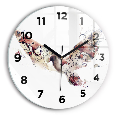 Kerek üvegóra 30 cm Absztrakt nézet