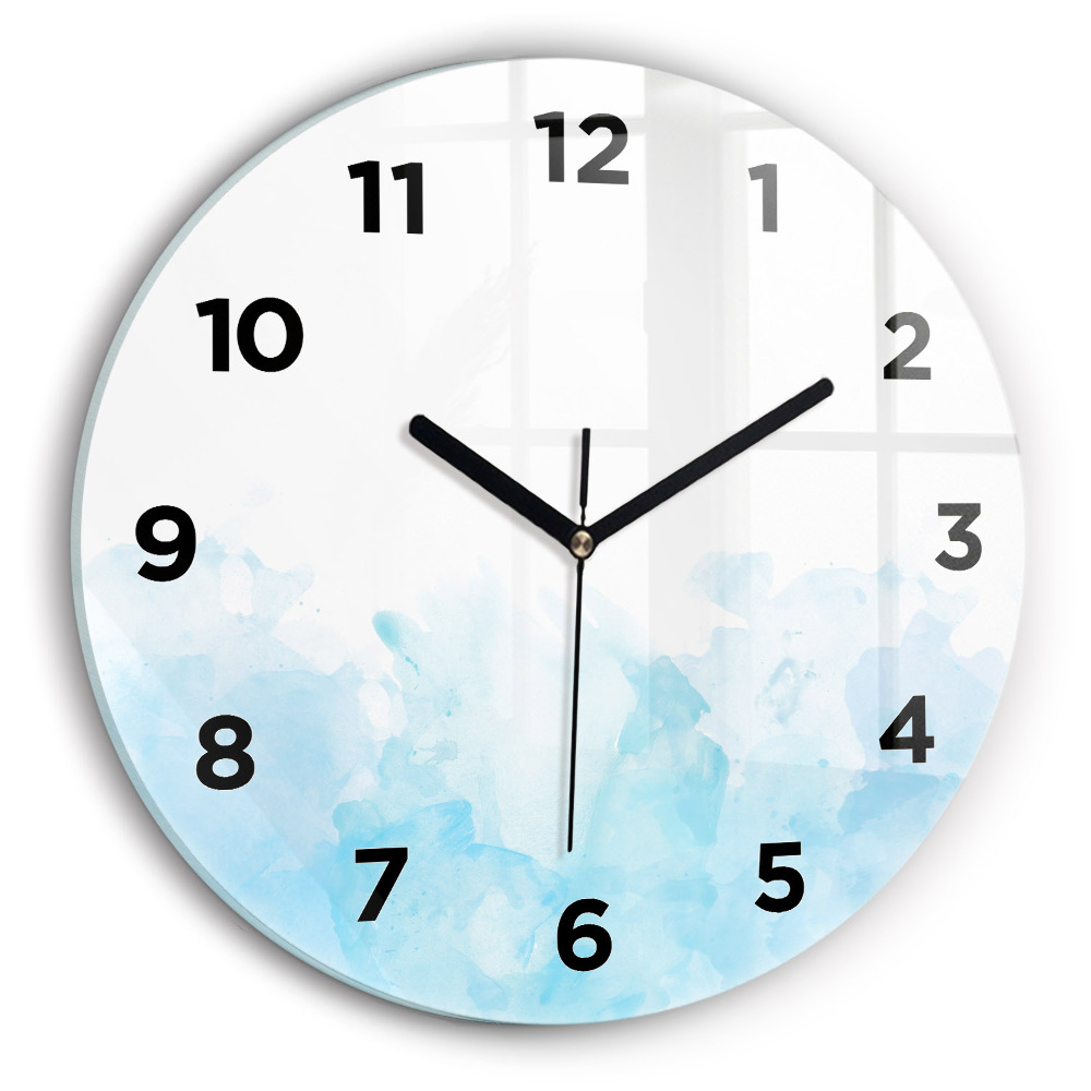 Kerek fali üvegóra 30 cm Festett foltok