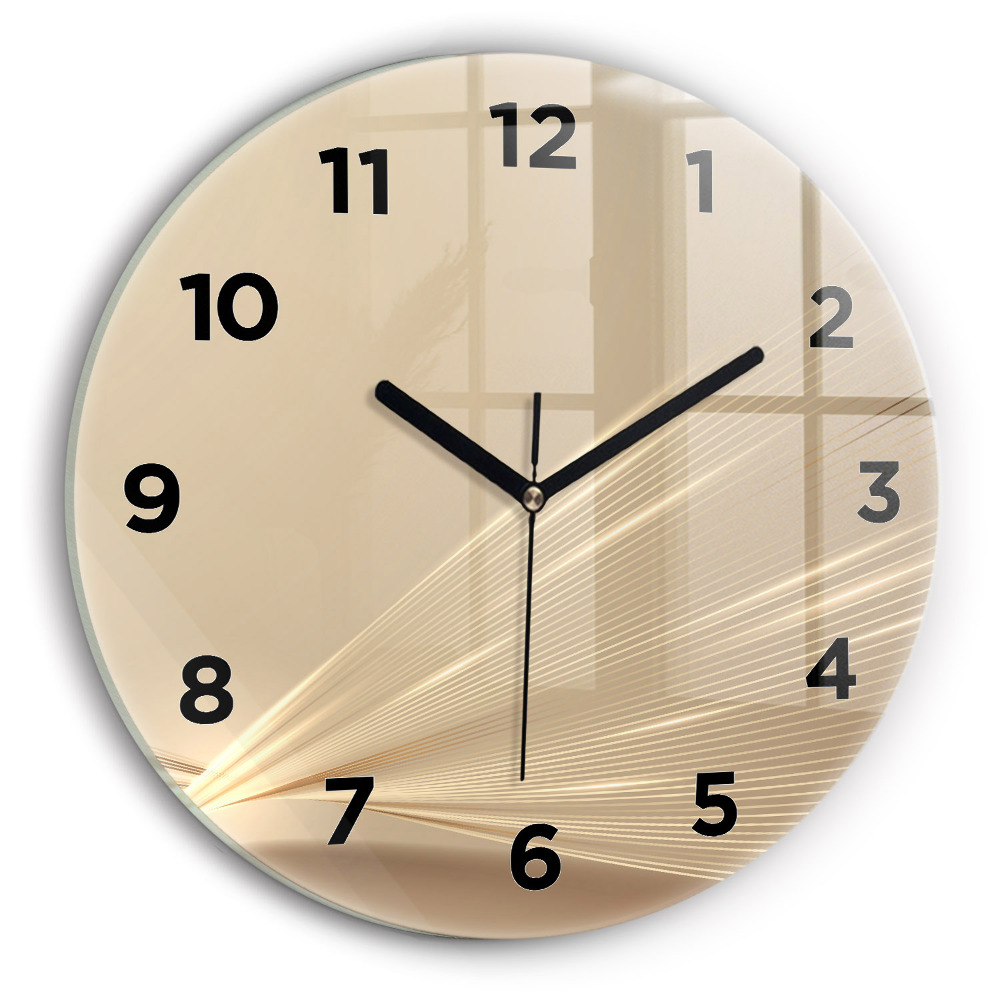 Fali üvegóra kerek 30 cm Absztrakt fény