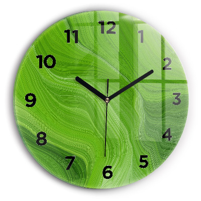 Fali üvegóra kerek 30 cm Modern hullámok