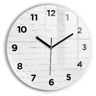 Egyedi üvegóra kerek 30 cm Fa panelek mintája