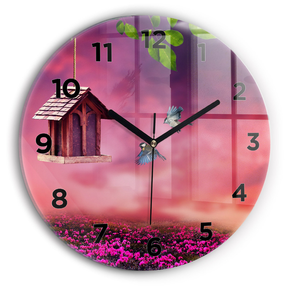 Kerek falióra 30 cm Madárház