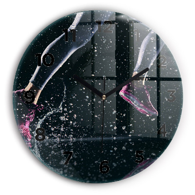 Kerek üvegóra 30 cm Egészséges életmód - futás