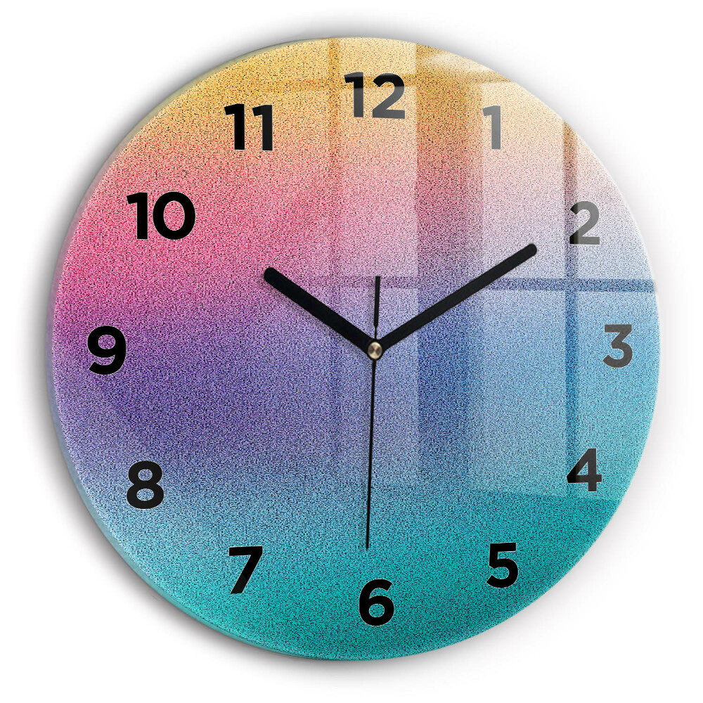 Kerek fali üvegóra 30 cm Gradiens minta