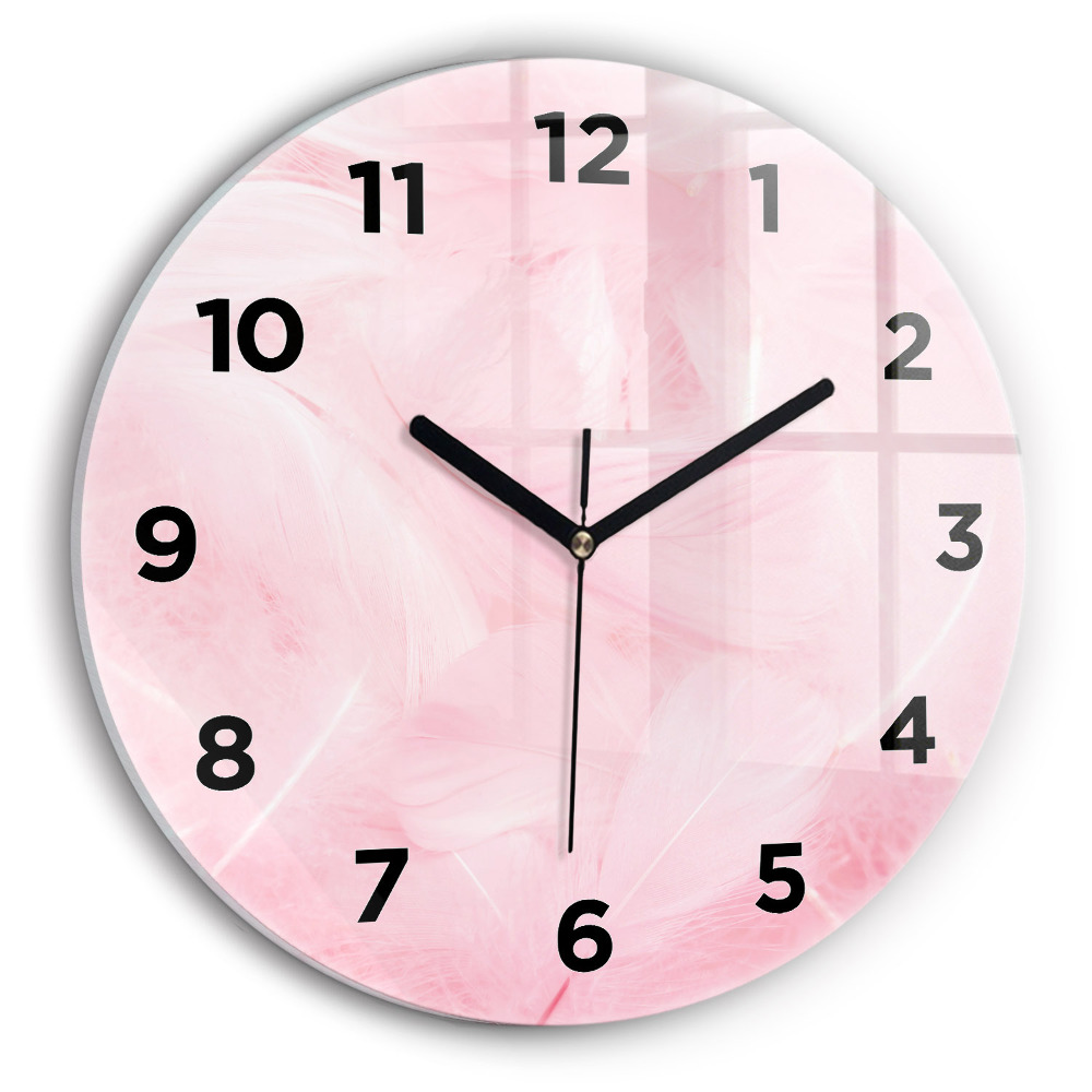 Kerek üvegóra 30 cm Toll absztrakt