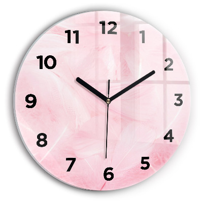 Kerek üvegóra 30 cm Toll absztrakt