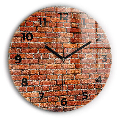 Kerek falióra 30 cm Régi téglafal