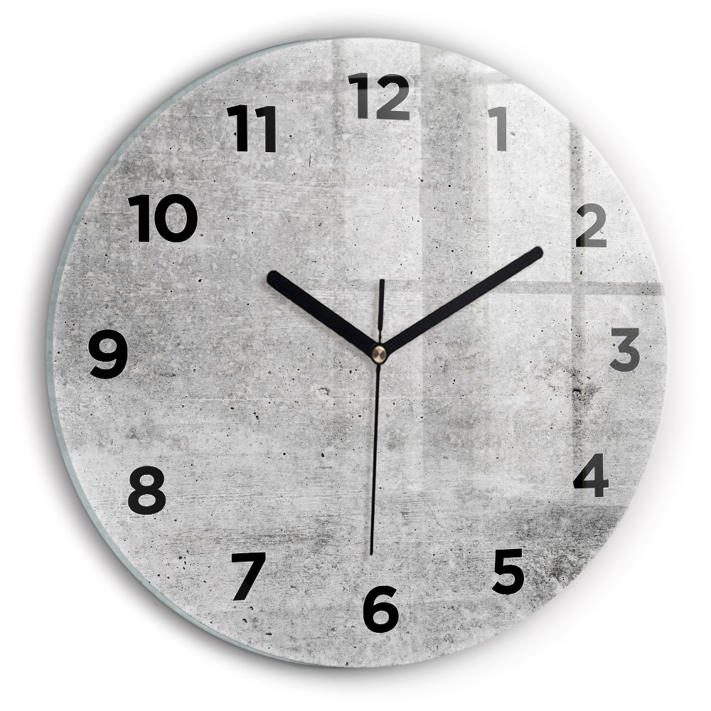 Kerek fali üvegóra 30 cm Nyers fal