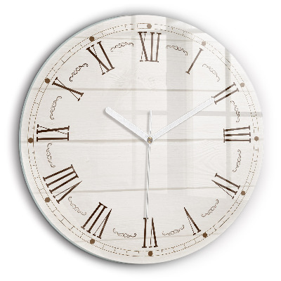 Kerek fali üvegóra 60x60 Római számok