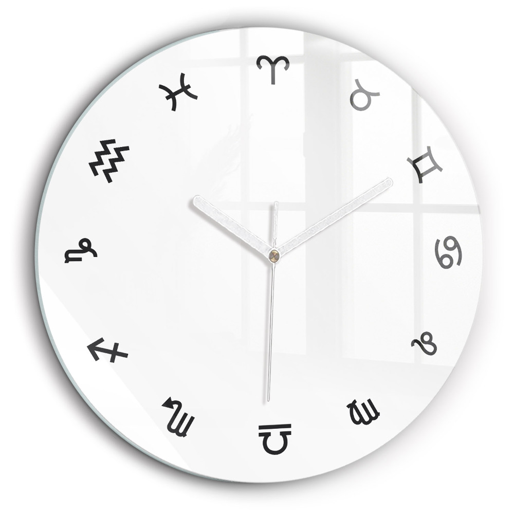 Fali üvegóra kerek 60x60 Minimalista állatövek