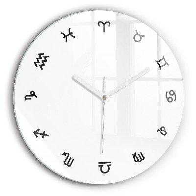 Fali üvegóra kerek 60x60 Minimalista állatövek