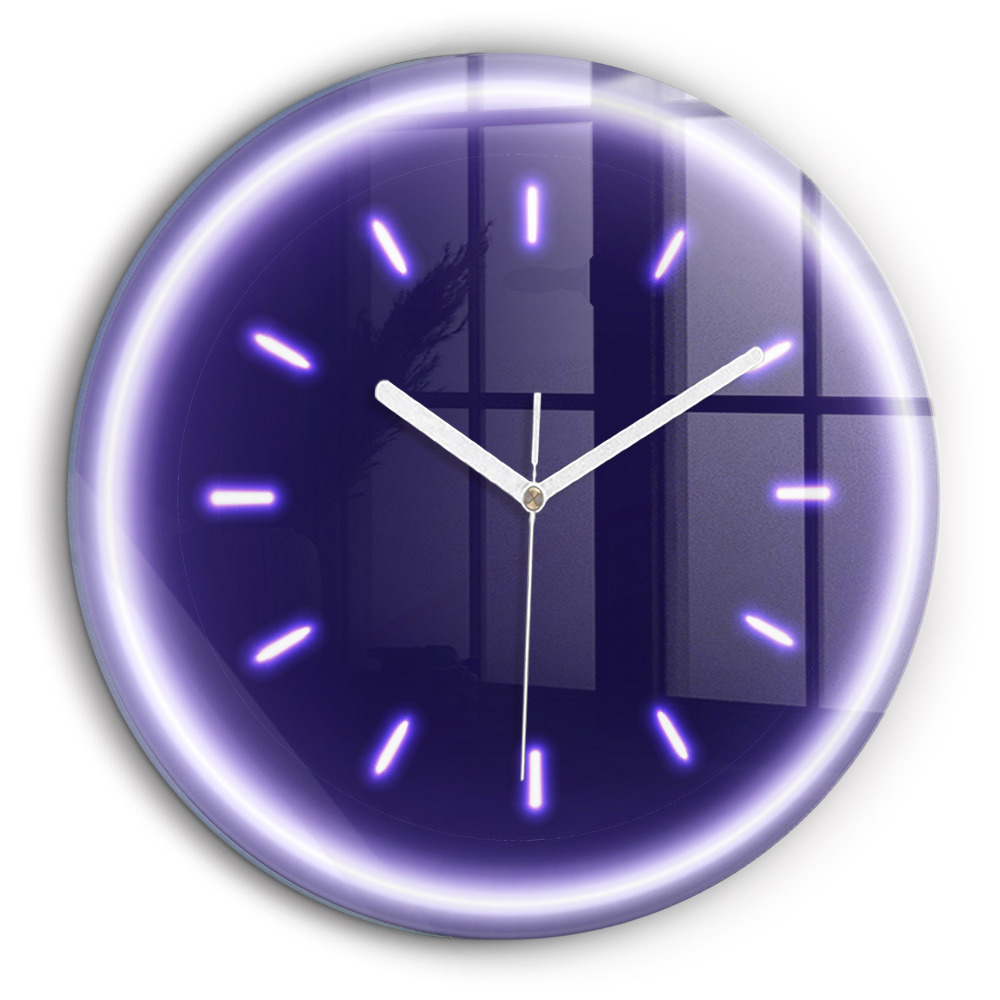 Kerek falióra 60x60 Neon kötőjelek