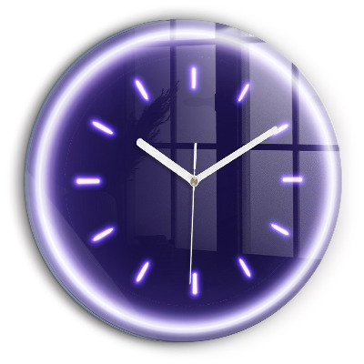 Kerek falióra 60x60 Neon kötőjelek