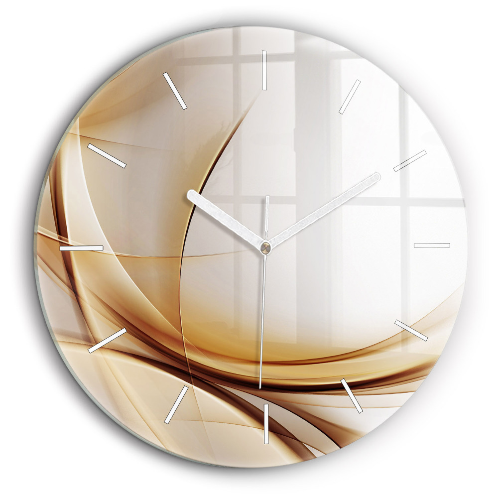 Kerek falióra 60 cm Arany absztrakció