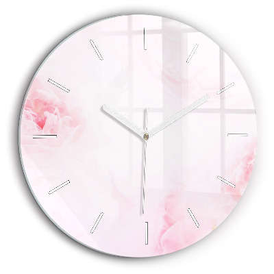 Kerek fali üvegóra 60 cm Virágzó virágok