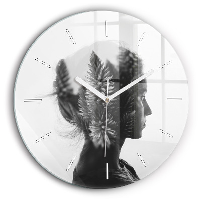 Kerek falióra 60 cm Női portré