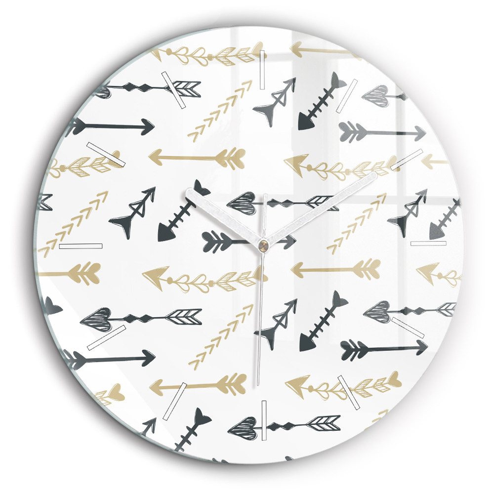 Fali üvegóra kerek 60 cm Geometrikus csípőminta