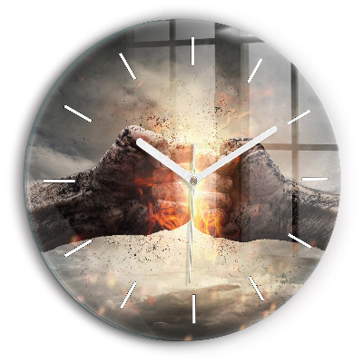 Kerek falióra 60 cm Öklök erő