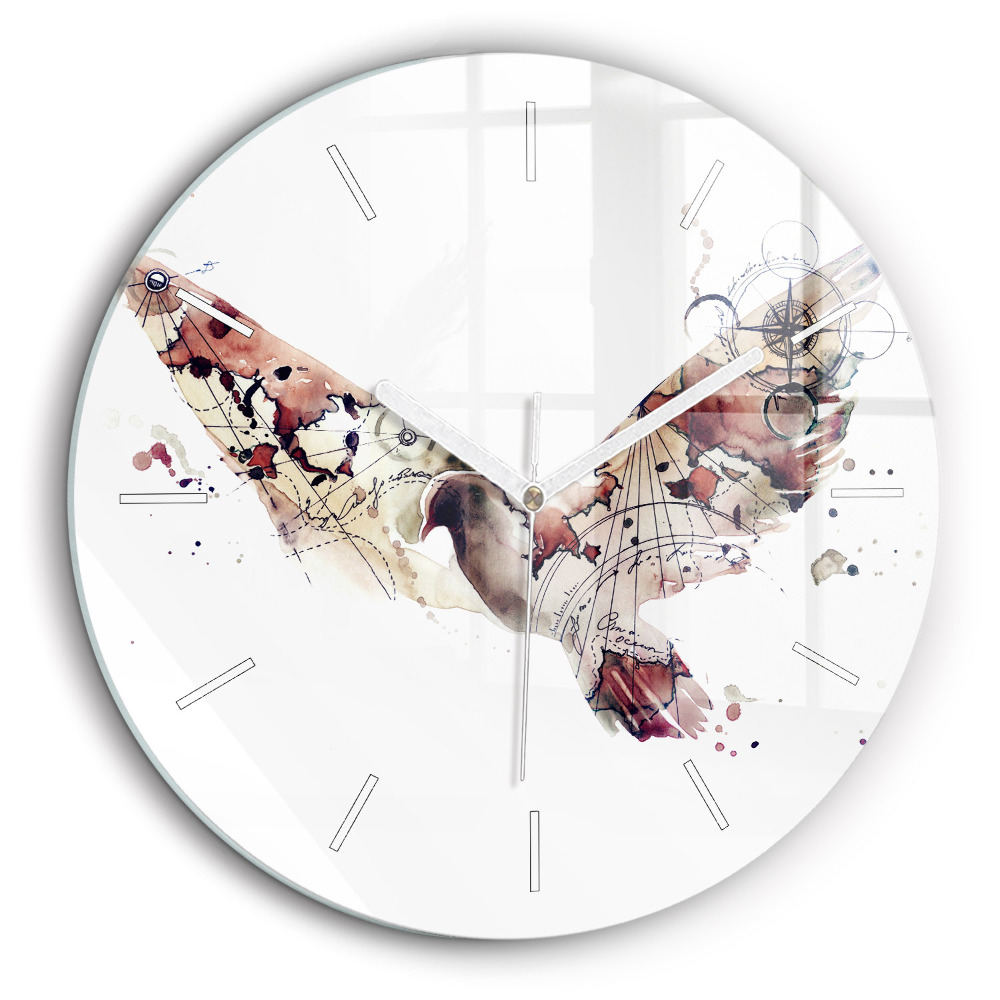 Kerek üvegóra 60 cm Absztrakt nézet