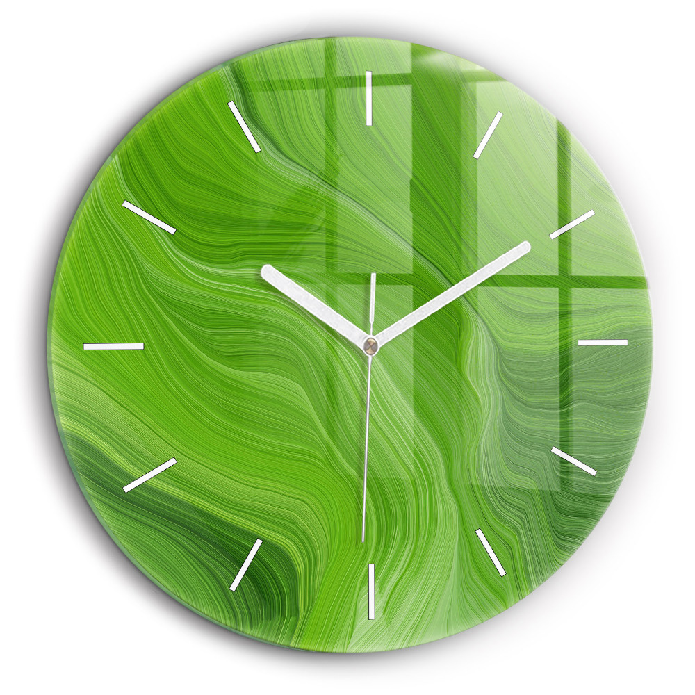 Fali üvegóra kerek 60 cm Modern hullámok