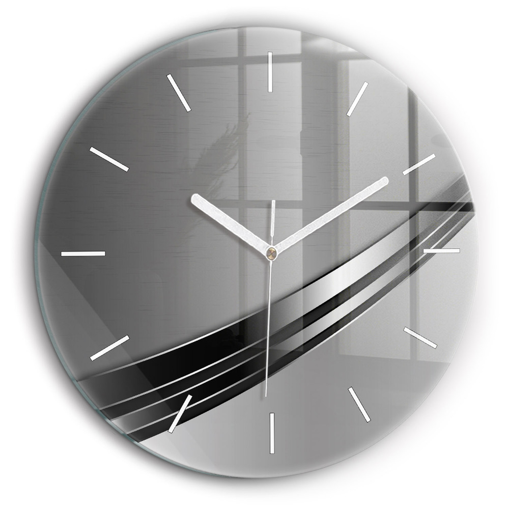 Fali üvegóra kerek 60 cm Rózsaszín absztrakció