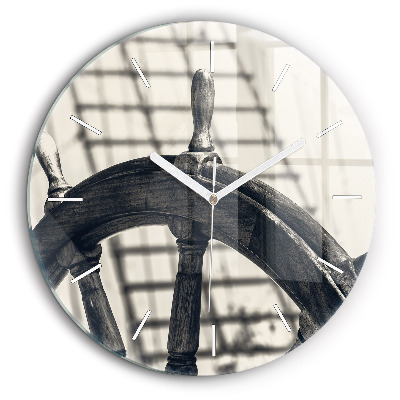 Egyedi üvegóra kerek 60 cm Ősi hajó