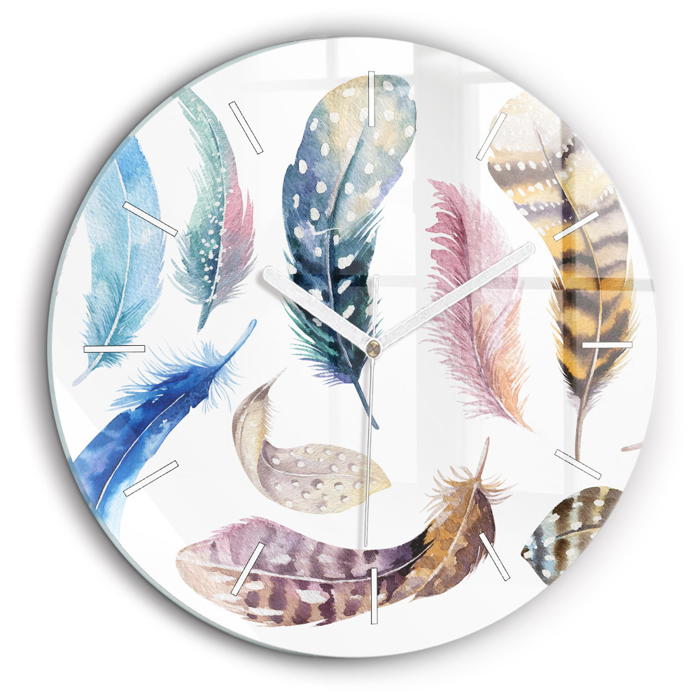 Kerek fali üvegóra 60 cm Retro művészeti illusztráció