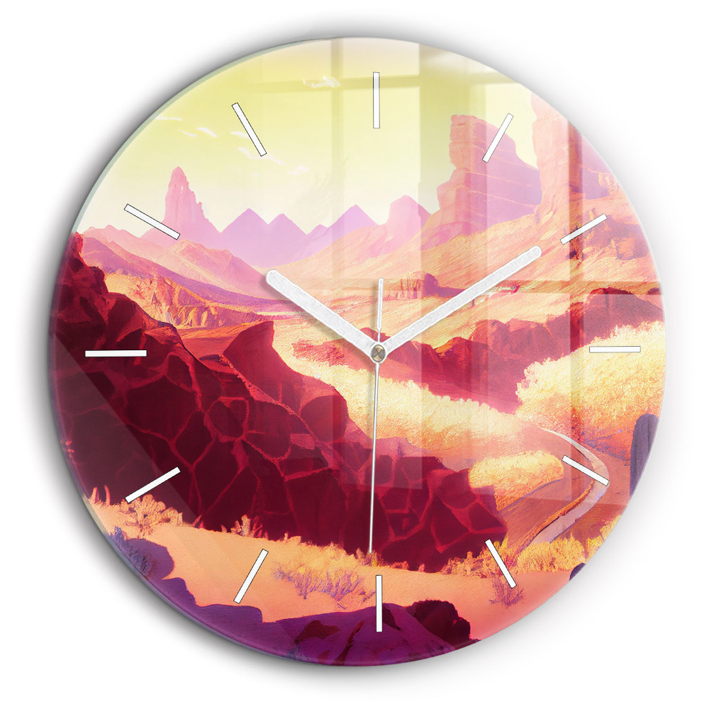 Egyedi üvegóra kerek 60 cm Arizonai sivatag