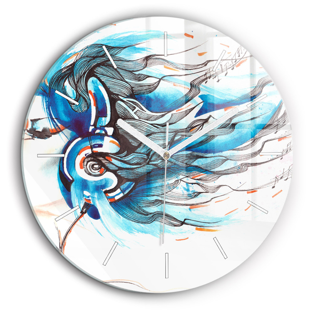 Fali üvegóra kerek 60 cm Egy kézi készülék illusztrációja