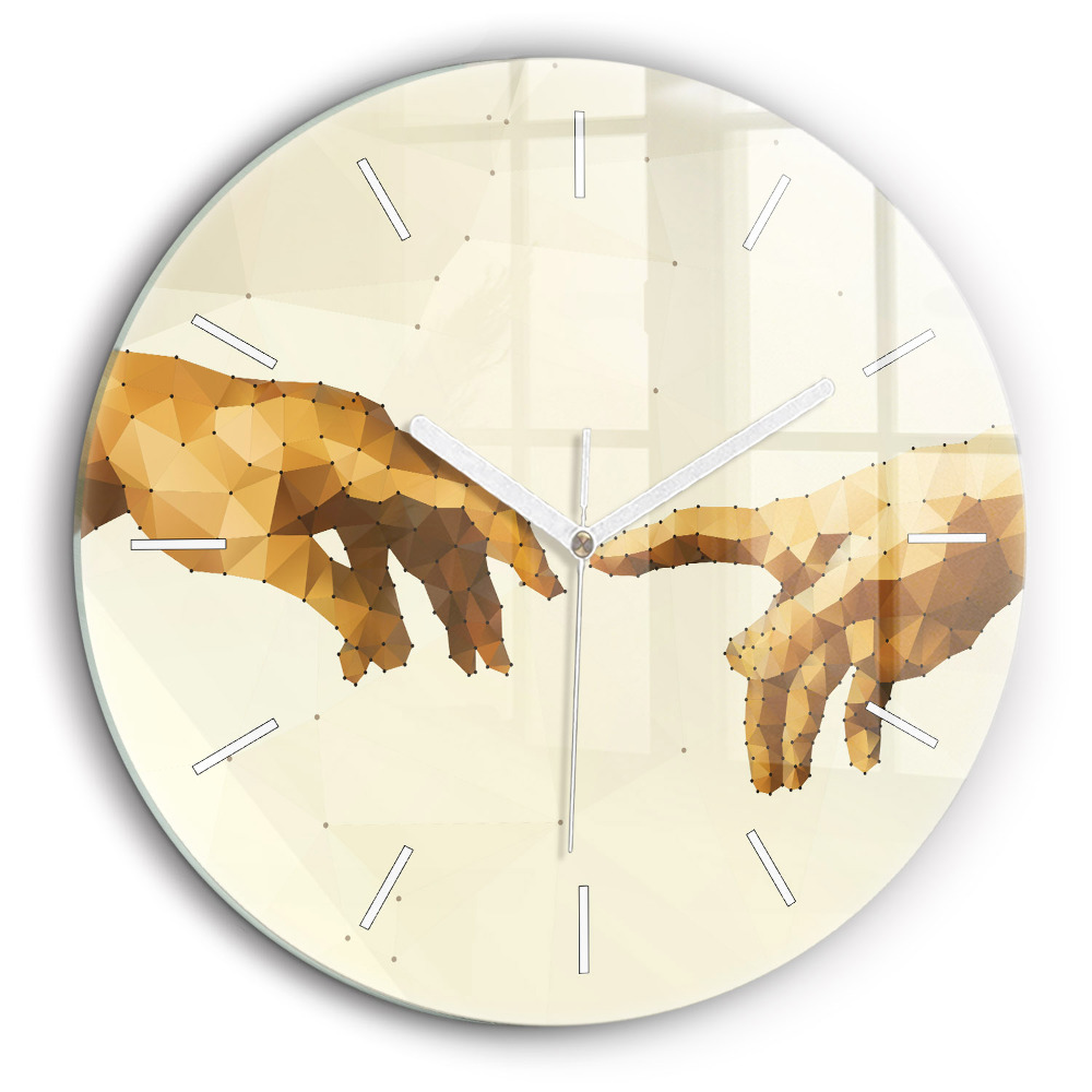 Kerek fali üvegóra 60 cm Ádám megteremtése