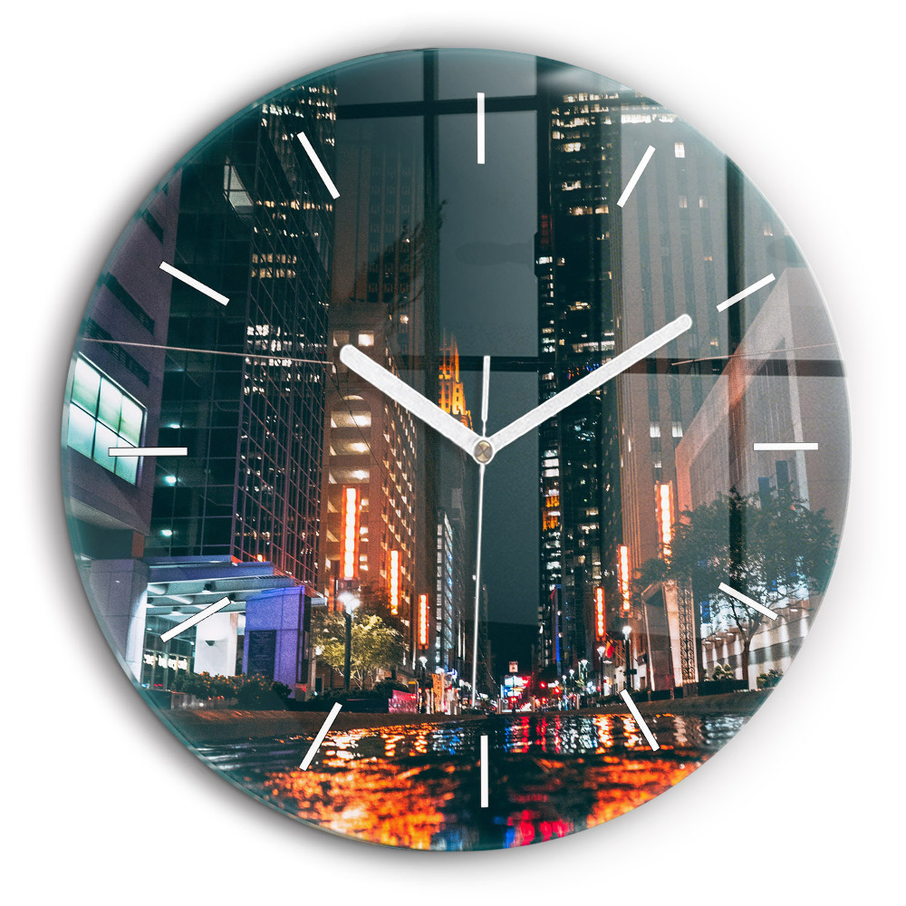 Egyedi üvegóra kerek 60 cm Hotel Houstonban