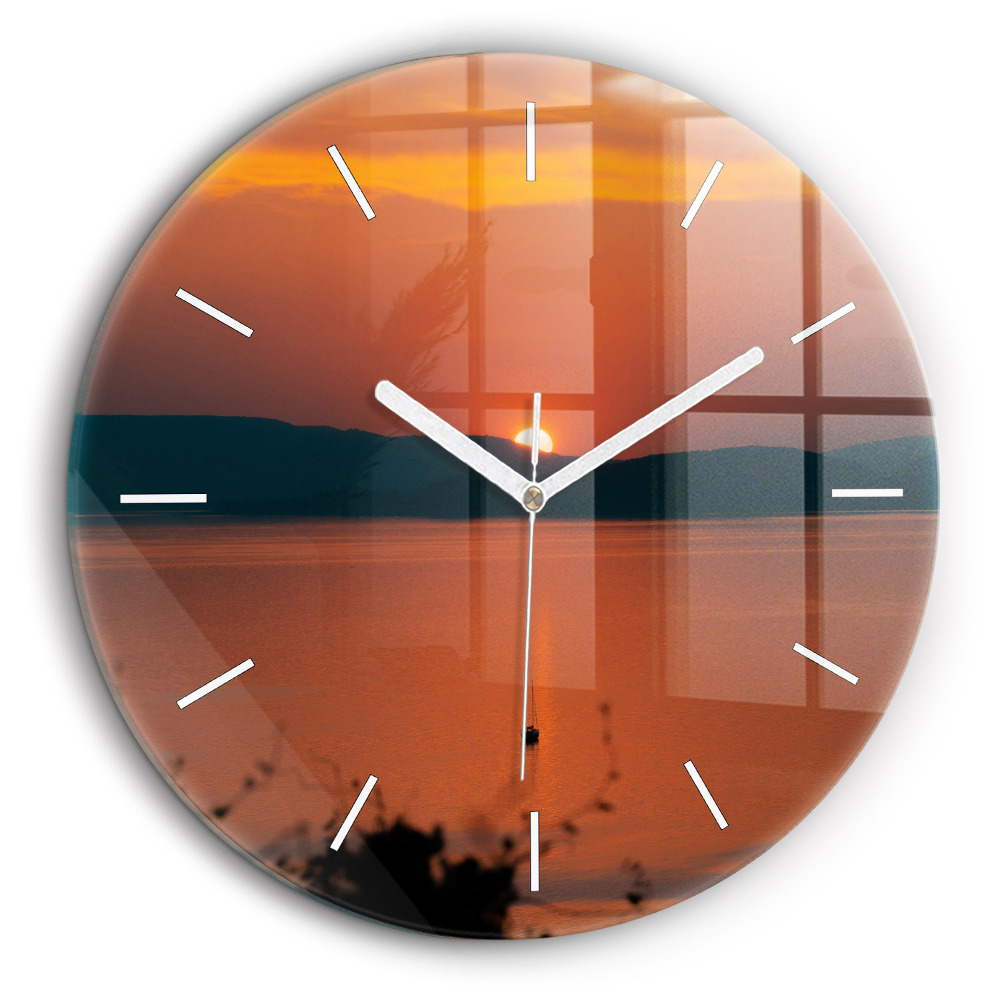 Fali üvegóra kerek 60 cm A Balaton este