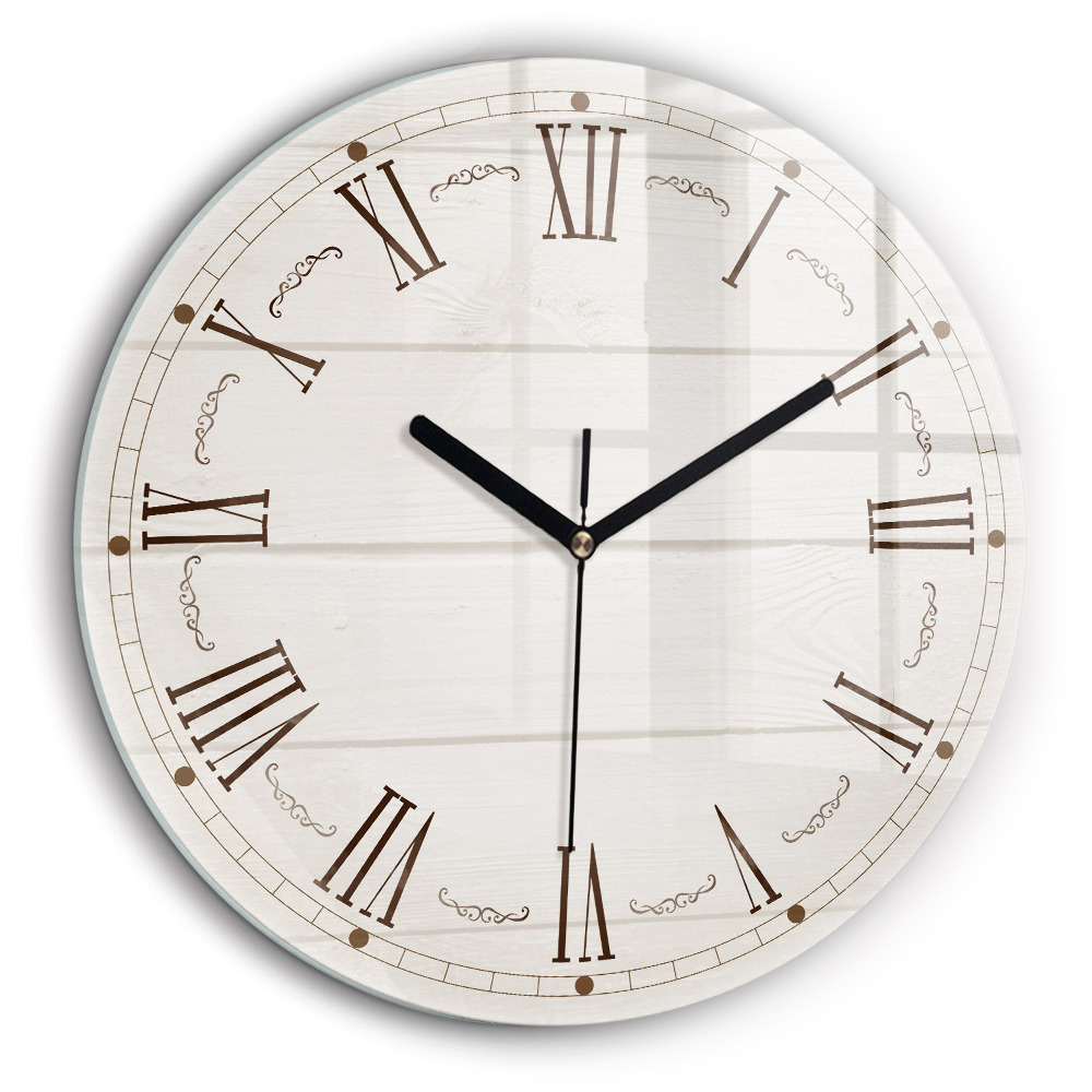 Kerek fali üvegóra 60 cm Római számok