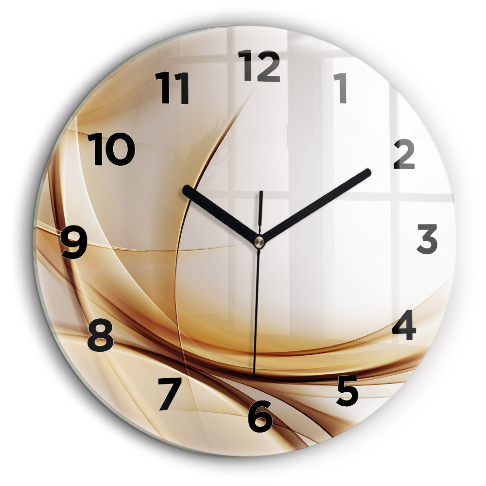 Kerek falióra 60 cm Arany absztrakció