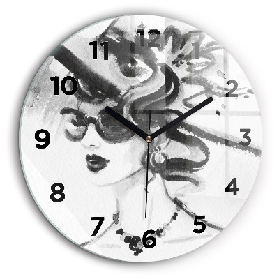 Fali üvegóra kerek 60 cm Divatos nő