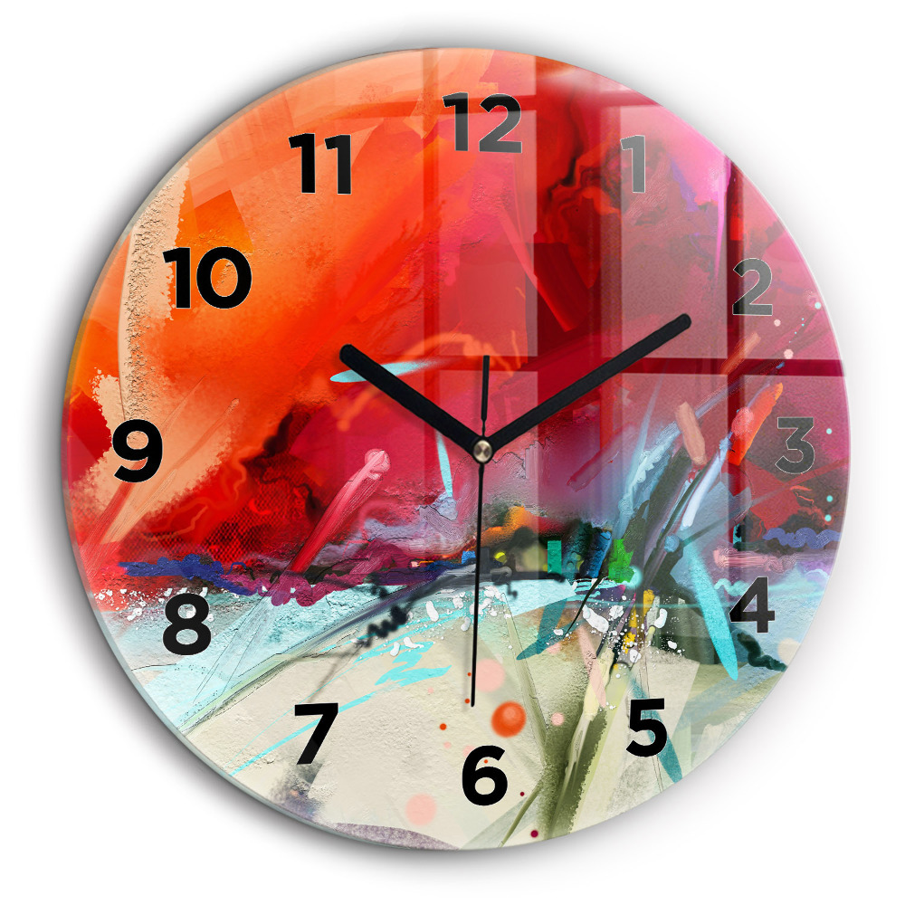 Kerek üvegóra 60 cm Fűszerek sorai