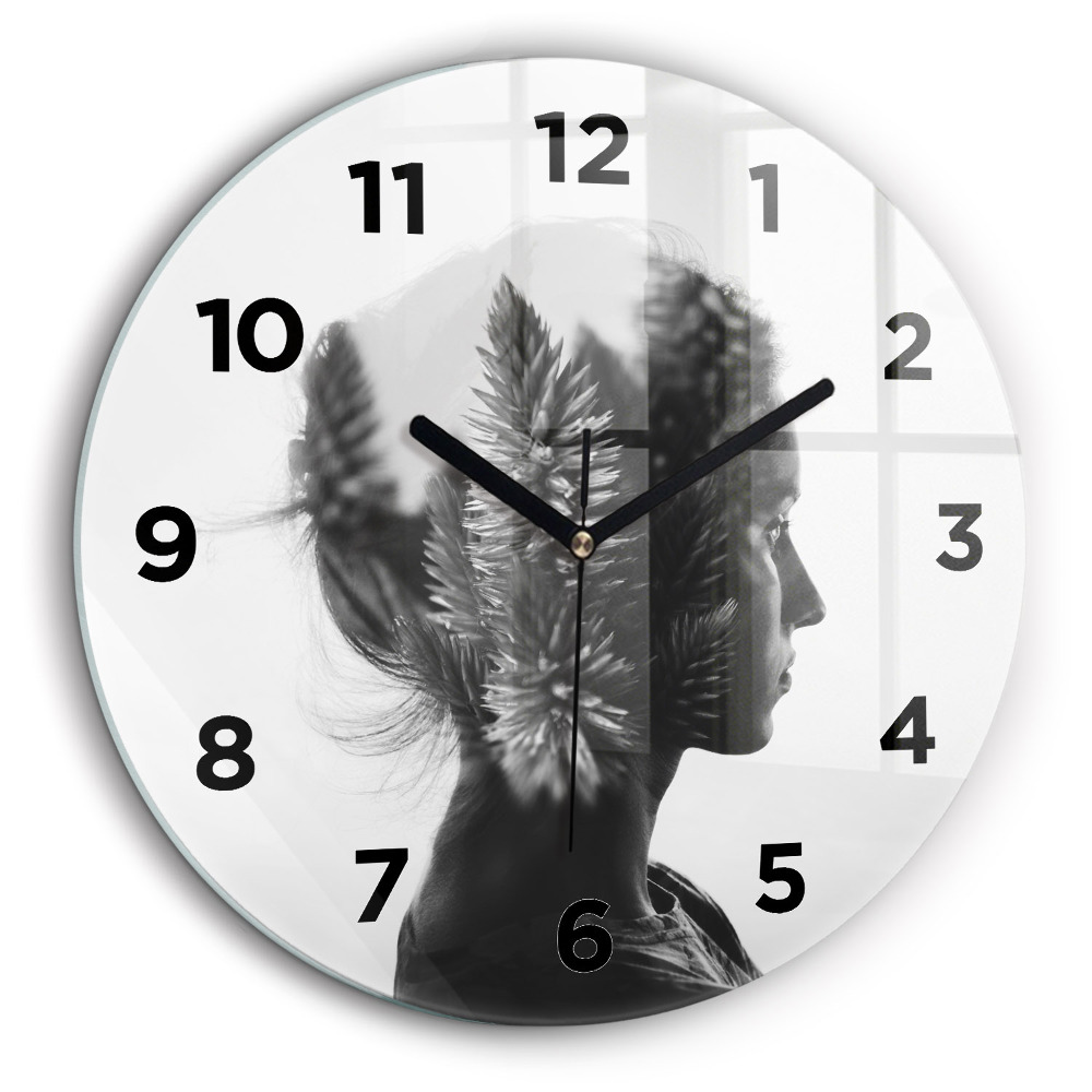 Kerek falióra 60 cm Női portré