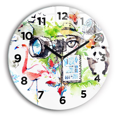 Egyedi üvegóra kerek 60 cm Zoológus