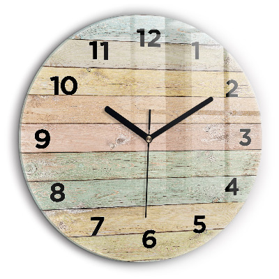 Kerek üvegóra 60 cm Színes táblák