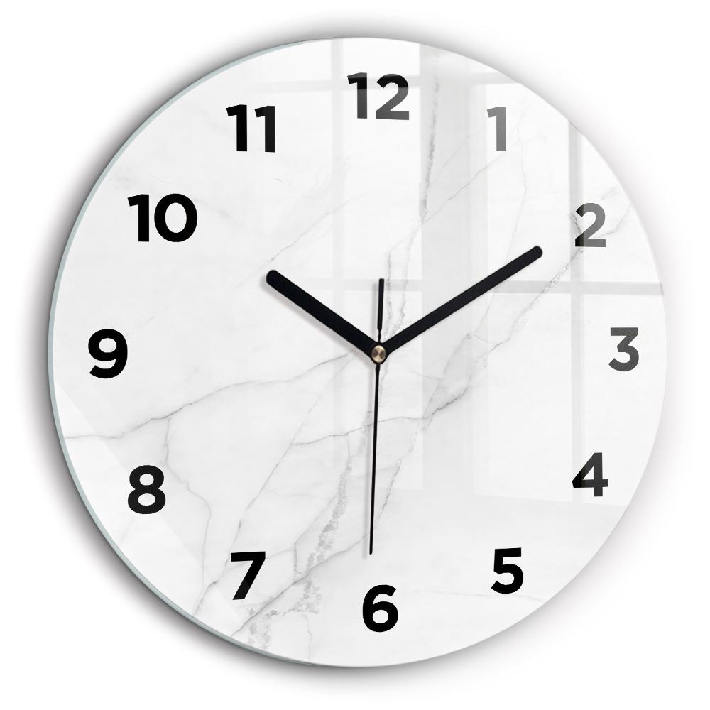 Fali üvegóra kerek 60 cm Dekoratív márvány