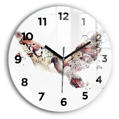 Kerek üvegóra 60 cm Absztrakt nézet