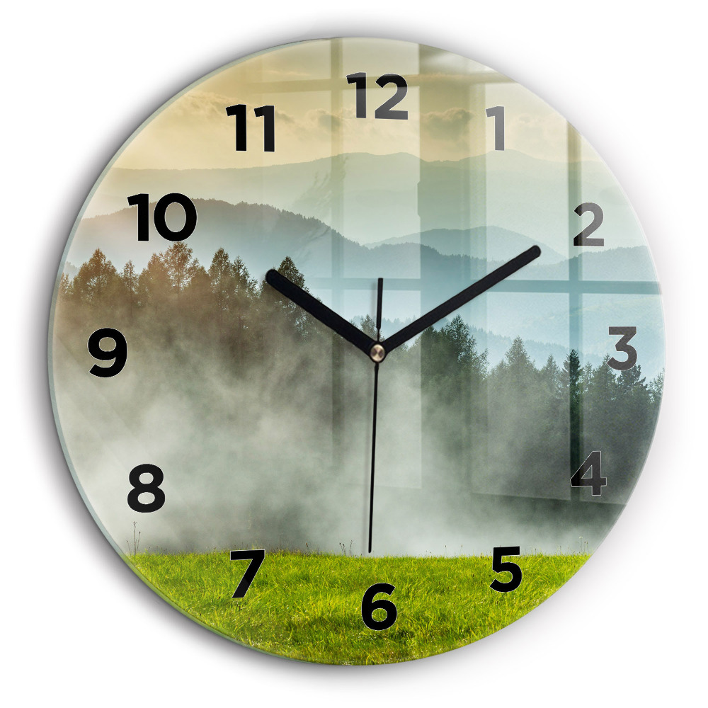 Kerek falióra 60 cm Hegyi táj