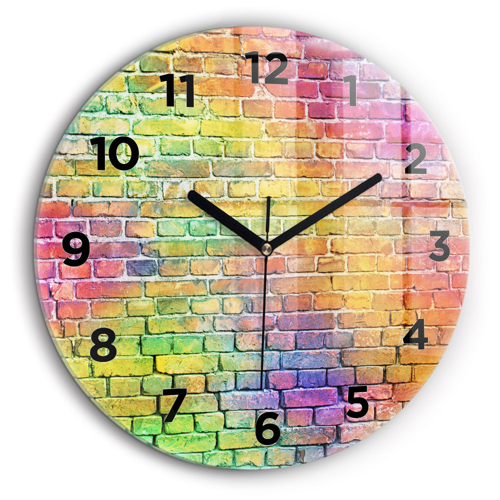 Kerek fali üvegóra 60 cm Festett fal