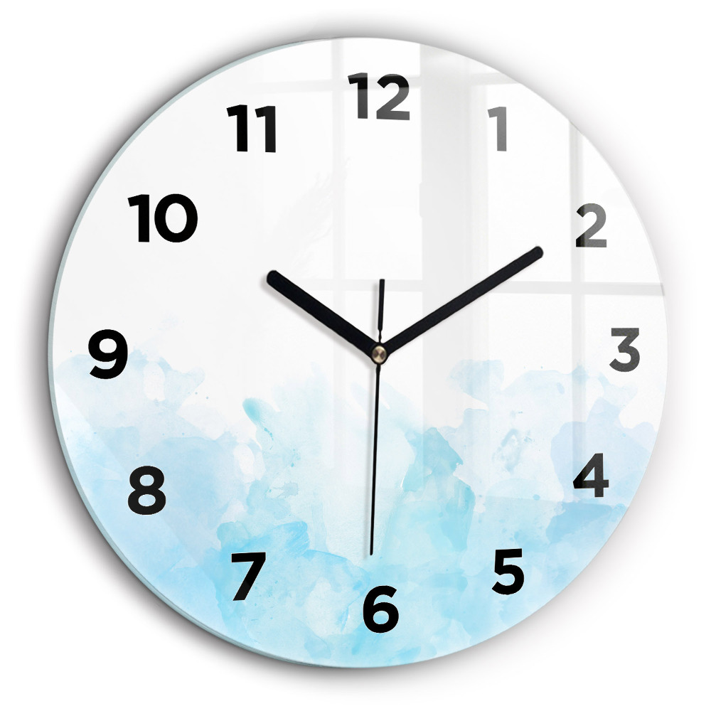 Kerek fali üvegóra 60 cm Festett foltok