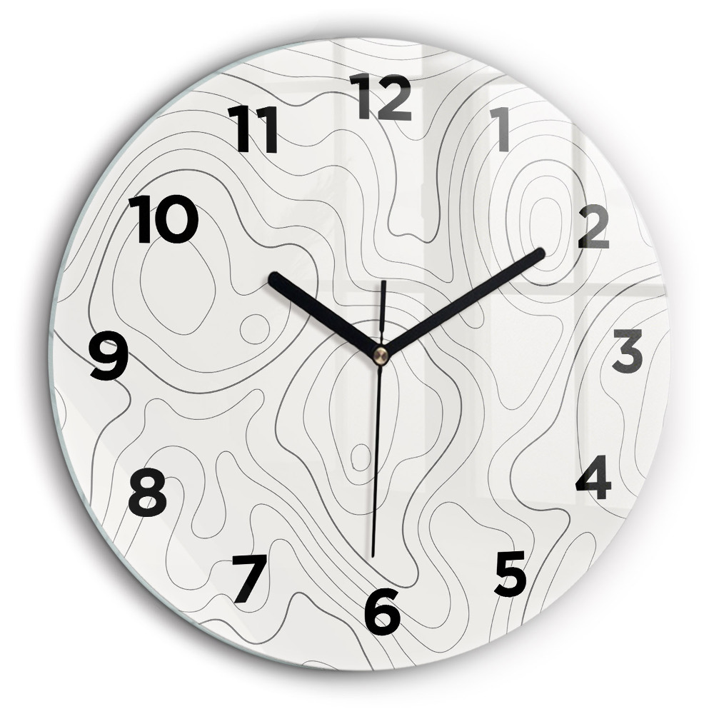 Kerek fali üvegóra 60 cm Foltok absztrakt