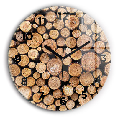 Fali üvegóra kerek 60 cm Fák gyűrűi