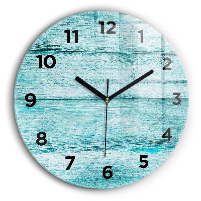 Kerek falióra 60 cm Kék régi fa