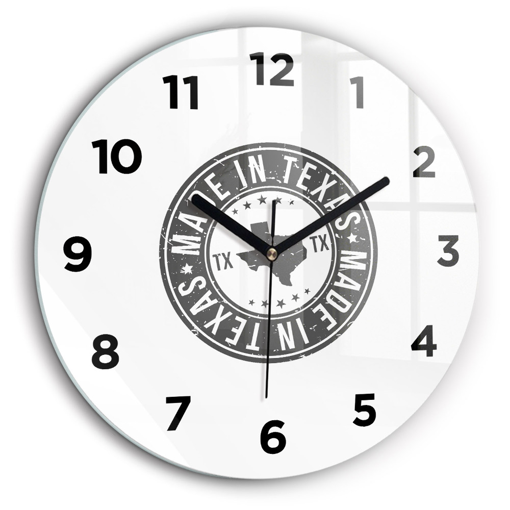Fali üvegóra kerek 60 cm Texas bélyegző