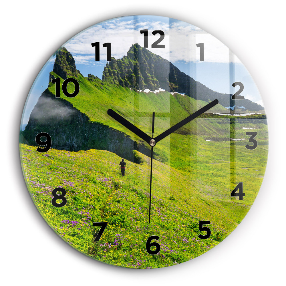 Kerek fali üvegóra 60 cm Hornstrandir természetvédelmi terület Izland