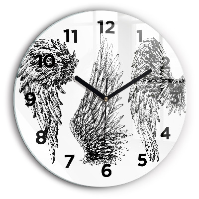 Fali üvegóra kerek 60 cm Angyalszárnyak